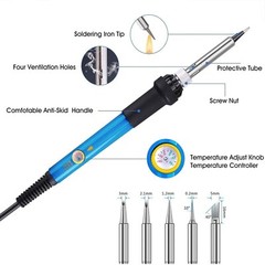 NEW Soldering Iron Electric Gun Adjustable Temperature 60W Welding Solder Wire