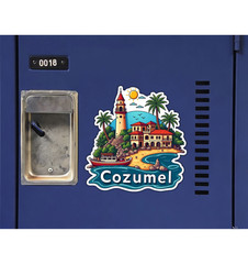 Cozumel Mexico Fridge Magnet or Laptop Sticker