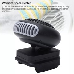 Small Space Heater 170W 2 Gears 18V Battery Operated Electric Fan Heater