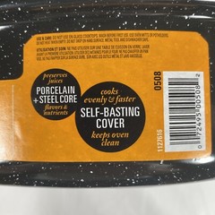Roasting Pan Granite Ware 15-Inch Covered Oval Roaster – Speckled Black