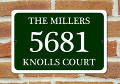 Customized House Number Plaque Aluminum Metal 12″ x 8″ Home Address Sign