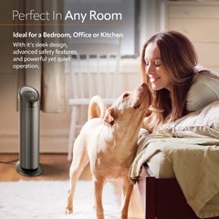 Lasko CT22495 22″ Ceramic Tower Heater with Remote Control