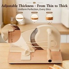 Sourdough Bread Slicer for Homemade Bread, Manual Hand Crank Bread Cutter