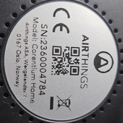 Airthings Corentium Home Digital Radon Detector open box air quaity monitor
