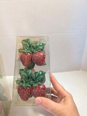 Set Of 8 Strawberry Napkin Rings at Home with Meijer NIB