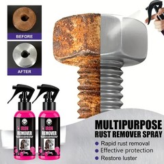 All-Purpose Rust Remover Spray 120ML Fast-Acting Iron Oxidation Eliminator