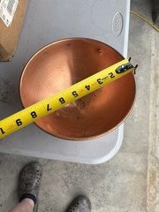 Copper Classic 3 Qt Copper Round Saucepan w/ Lid 8in Gas/Electric CC-3QT
