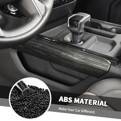 Compatible with Chevrolet Silverado 2022-2024, 2PCS Gear Black Wood Grain