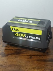 Genuine OEM Pre- Owned Ryobi 40 Volt 6ah Lithium – Ion Battery