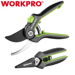 WORKPRO 2PC Pruning Shears 8″ Bypass Pruning Shear 6.25″ Straight Garden Scissor