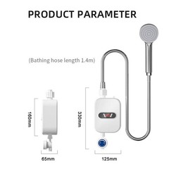 110V 3500W Tankless Hot Water Heater Shower Electric Water Heater v1