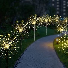 Outdoor LED Solar Firework Lights Garden Decoration Fairy Lights Waterproof Dand