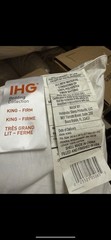 IHG Loves To Be Washed (4) KING FIRM Pillow – Featured at IHG Hotels Free Sheets