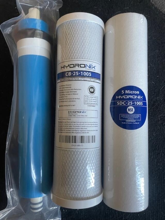 HYDRO LOGIC STEALTH RO 100 ANNUAL REPLACEMENT FILTER PACK- 100 GPD MEMBRANE