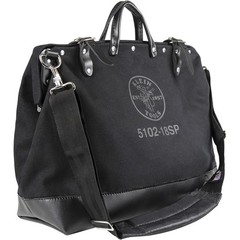 Klein Tools 510218SPBLK Deluxe Black Canvas Tool Bag 18in 13 Pockets