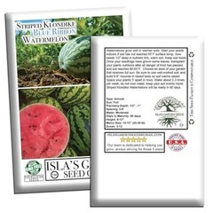Striped Klondike Blue Ribbon Watermelon Seeds (Citrullus lanatus) – 100+ Non