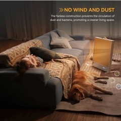 Sunkos SK-E1 Sunshine Electric Space Heater With Far-Infrared Heat No Fan Noise