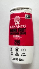 Lakanto Original Liquid Monk Fruit Extract Drops, 1.76 fl oz, EXP 7/30/26