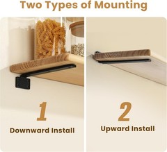 4 Pack 7.88 Inch Floating Shelf Bracket, Heavy Duty Metal L Brackets