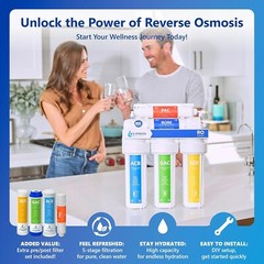 5 Stage Home Drinking Reverse Osmosis System PLUS Extra 4 Express Water Filters