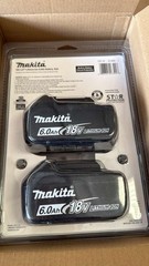 Genuine Makita BL1860B-2 18V 6.0Ah Lithium Battery 2-Pack – NEW – Ships from USA