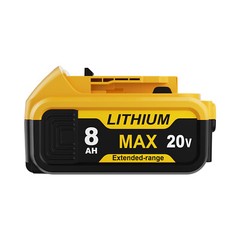 2Pack For DeWalt 20V 20 Volt Max 8.0AH Lithium Ion Battery DCB206 DCB205 DCB204