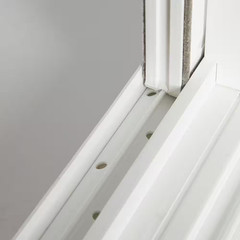 32.25 In. X 24.25 In. White Left-Hand Double-Pane Insulated Glass Vinyl Sliding