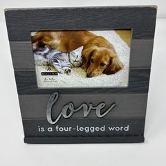 4X6 Love Pet Heartland Picture Frame, 8.11” (W) x 8.85” (H) x .70” (D), Black…