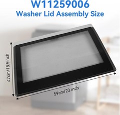 Upgraded Washer Lid Assembly, W11259006 Washer Lid Compatible with Whirlpool