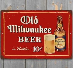 Old Milwaukee Beer 12 x 18 Vintage Novelty Metal Sign Made In USA New!
