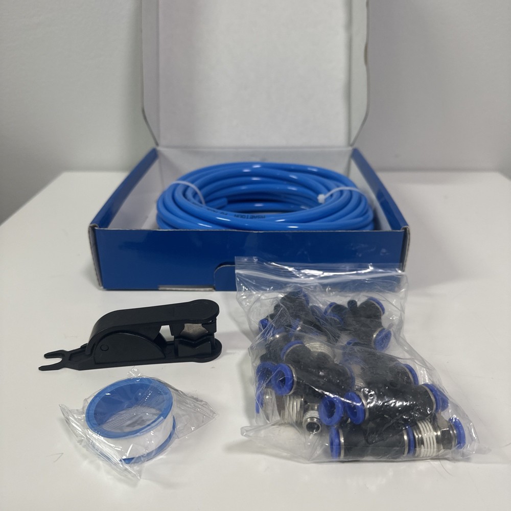 Pneumatic Tubing Blue 8mm or 5/16 OD 5mm ID Polyurethane PU Tube Kit 10 Meter