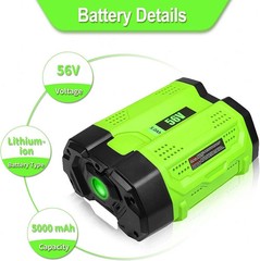 Upgraded 10Ah 7.5 Lithium-ion Battery For EGO 56V 56 Volt BA5600T BA4200 BA2800