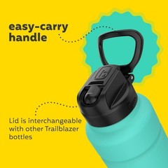Bubba Trailblazer Insulated Stainless Steel Water Bottle Straw Lid 40oz. Teal