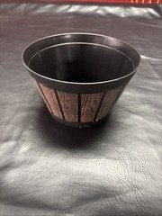 Whiskey Barrel Shaped Planters, 4.875×8 in.