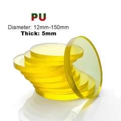 5mm Thick Round Polyurethane PU Disc Discs Damping Pads Sheet | Φ 12mm-100mm