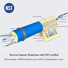 6 Stage Reverse Osmosis RO System Water Filter With Alkaline Filter 75 GPD