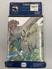 Dinosaur Scene Borden Sunworthy 5 Yards x 6.83″/4.57m 17.34cm Deco Wall Border