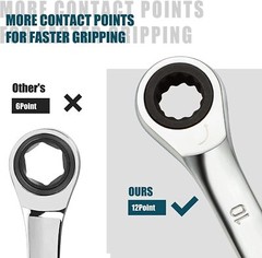 10mm/Metric Ratcheting Combination SORAKO Chrome Vanadium Steel Wrench Tools