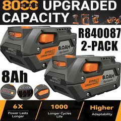 2PACK For Ridgid 18V R840085 8.0Ah Lithium-ion Battery OR Charger 18Volt R840087