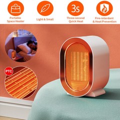Space Heater for Room Indoor Use 1200W Fast PTC Ceramic Instant Heating Fan
