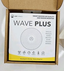 Airthings Wave Plus-Radon & Air Quality Monitor with 6 sensors (CO2, VOC)