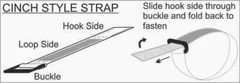 REGRIP 12″ Cinch Style Reusable Cable Straps – 6 Pack