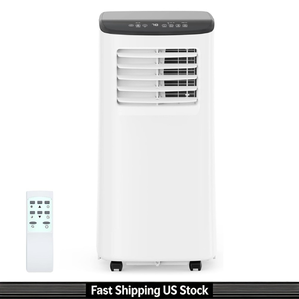 Portable AC Unit 3-in-1 8000 BTU, Air Conditioner Cooling Dehumidifier Fan
