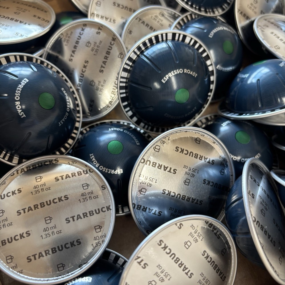 Starbucks Espresso Pods for Nespresso Vertuo, Dark Roast, 50-ct BULK/LOOSE Lot