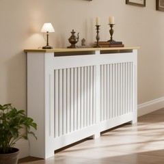 Radiator Cover Cabinet Decorative Heater Protector for Home Childproof Baseboard