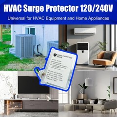 AG3000 HVAC Surge Protector 120/240V, Whole House SPD for AC & Heat Pumps