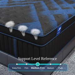 12″ 14″Twin Full Queen King Size Gel Memory Foam Spring Mattress In A Box