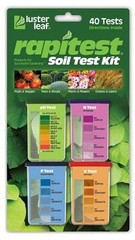 Soil Test Kit Tester pH Test Light NPK Levels Rapitest Ground #1601 (40 Test)