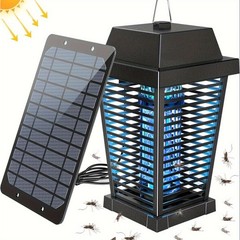 4500V Electric Solar Bug Zapper Outdoor, Mosquito Zapper Waterproof Fly Zapper,d