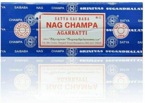 Lot of 2 Satya Sai Baba Nag Champa Agarbatti Incense Sticks 250gms Hand Rolled